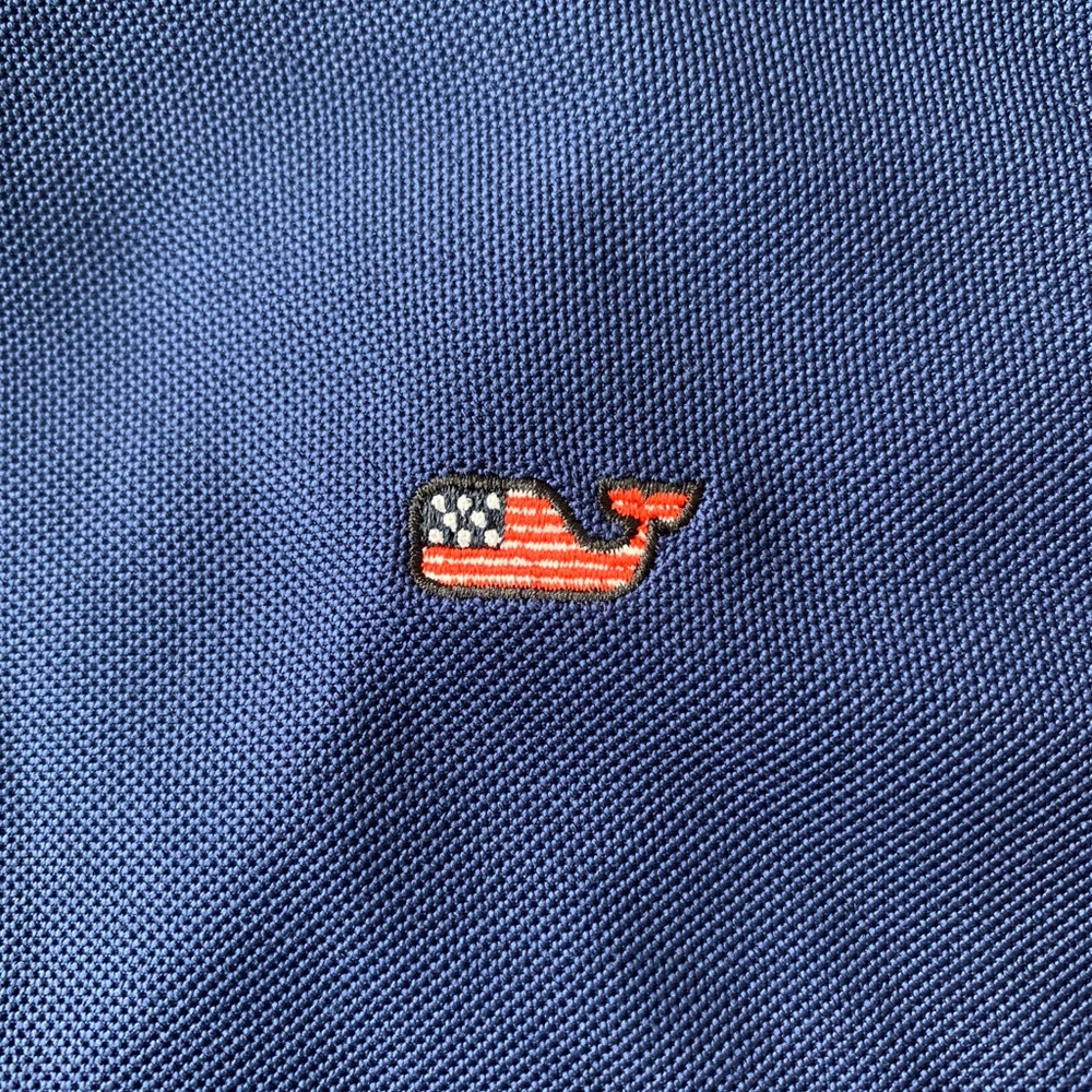 Vineyard Vines American Flag Whale Polo